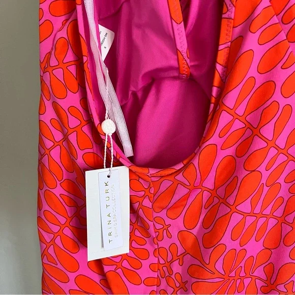 NWT Trina Turk One Piece Trellus Swim Suit Pink Coral 8 - Picture 9 of 12